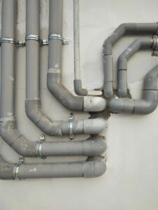 gray wastepipes